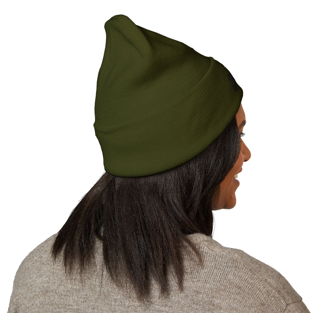 Hands on the Wheel beanie | embroidered cuffed knit hat