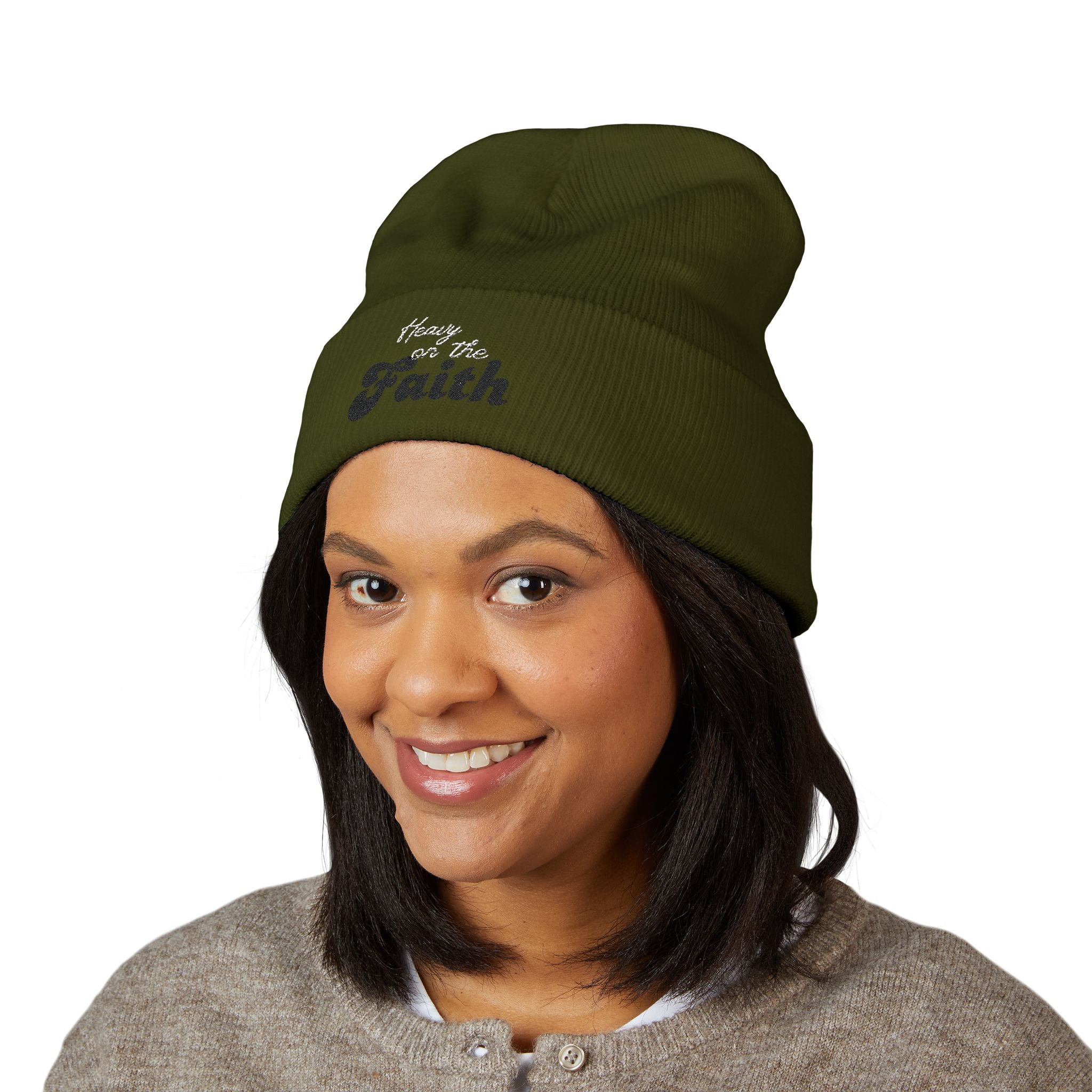 Hands on the Wheel beanie | embroidered cuffed knit hat