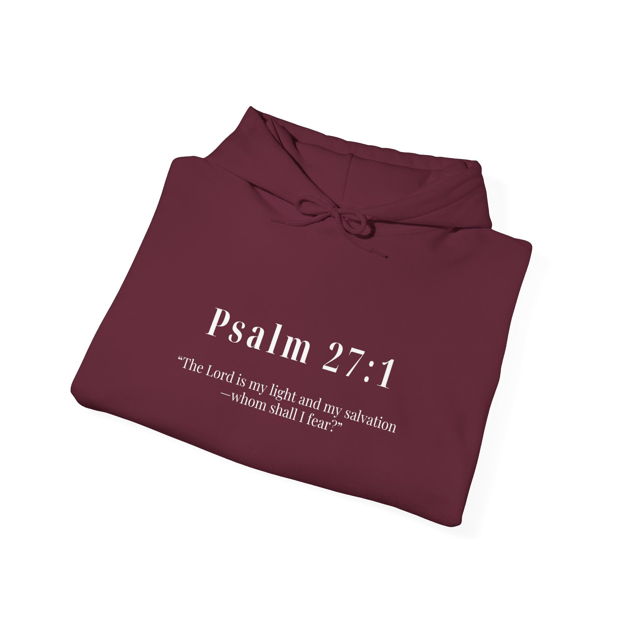 Psalm 27:1 Scripture Hoodie